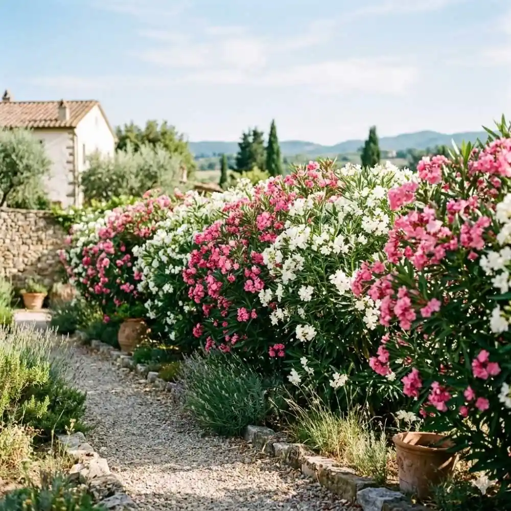 Laurier rose en haie : le brise-vue le plus fleuri du jardin
