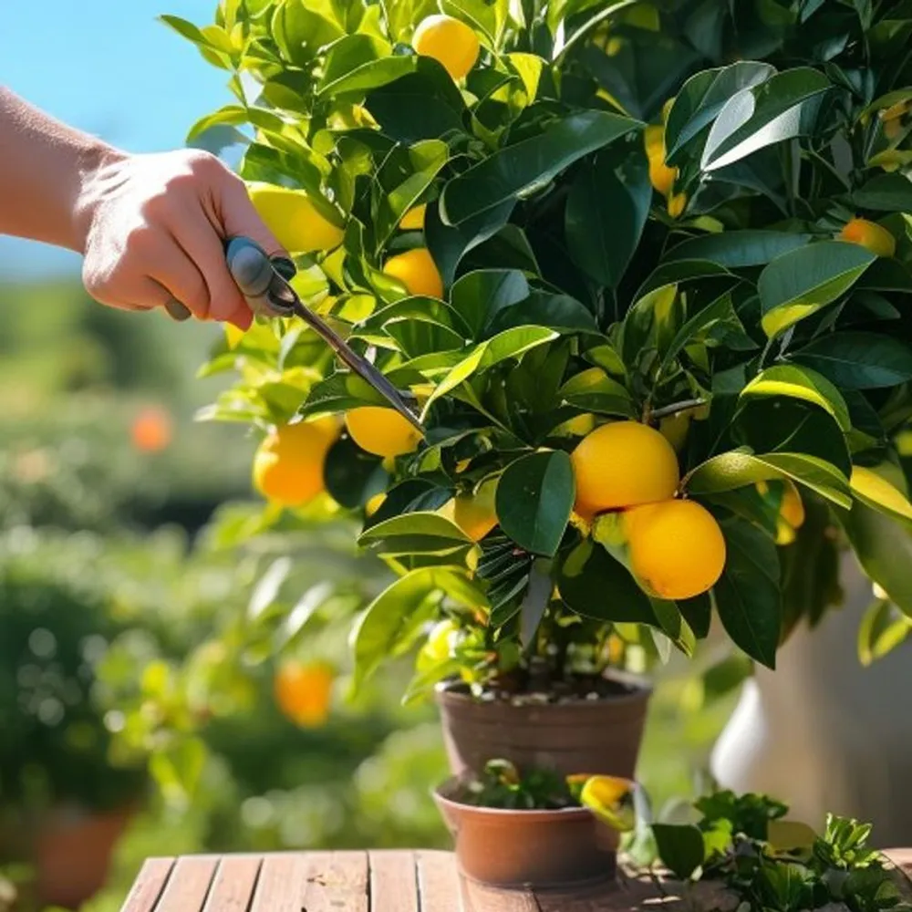 Tailler un agrume pour stimuler la fructification